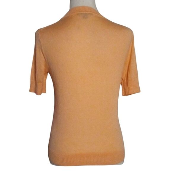 J. Crew Knit Short Sleeve Essential Tee Lyocell Silk Blend Melon Color Small - Picture 4 of 8